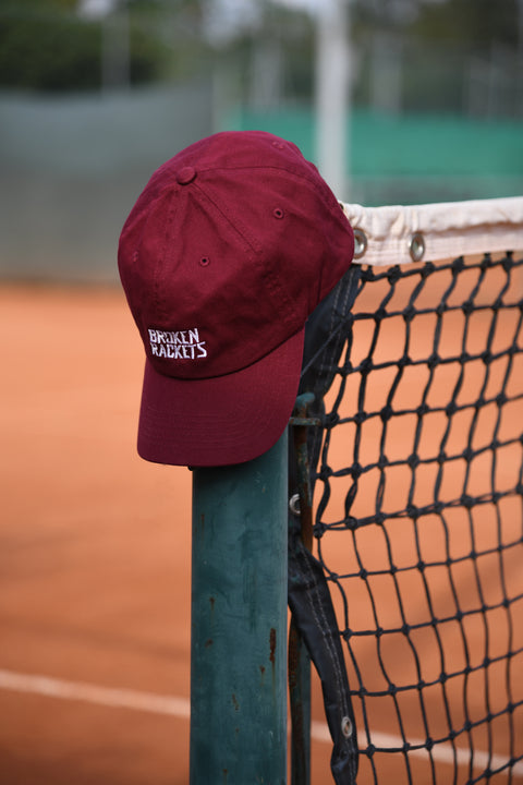 Broken Rackets Burgundy Cap