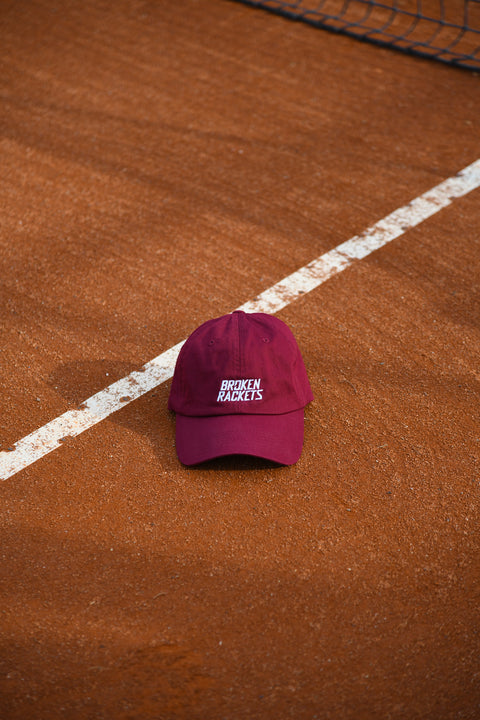 Broken Rackets Burgundy Cap